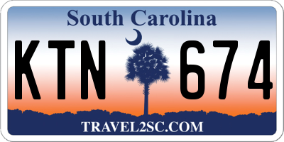 SC license plate KTN674