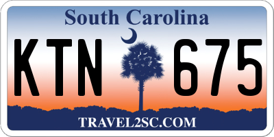 SC license plate KTN675