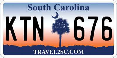 SC license plate KTN676