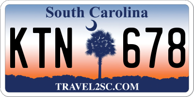 SC license plate KTN678