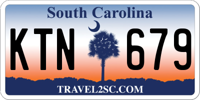 SC license plate KTN679