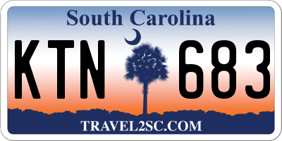 SC license plate KTN683