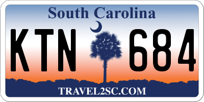 SC license plate KTN684