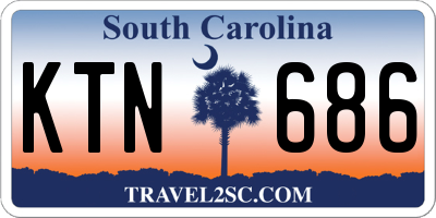 SC license plate KTN686