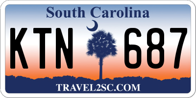 SC license plate KTN687