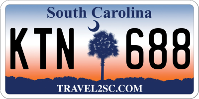 SC license plate KTN688