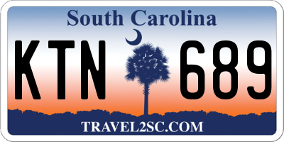 SC license plate KTN689