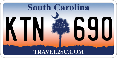 SC license plate KTN690