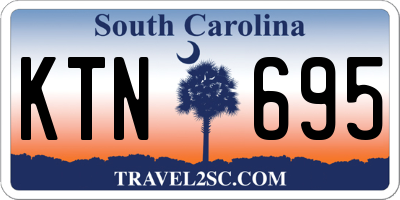 SC license plate KTN695