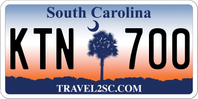 SC license plate KTN700