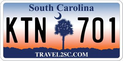 SC license plate KTN701