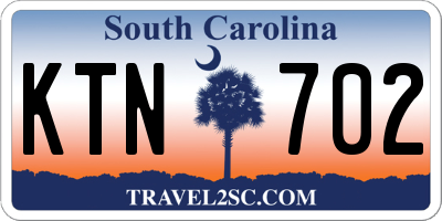 SC license plate KTN702