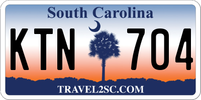 SC license plate KTN704
