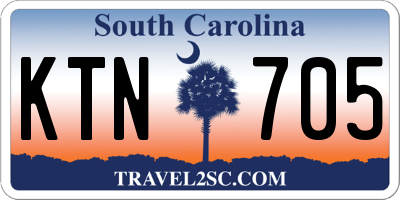 SC license plate KTN705