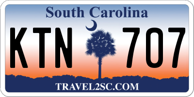 SC license plate KTN707