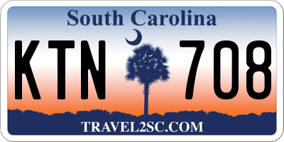 SC license plate KTN708
