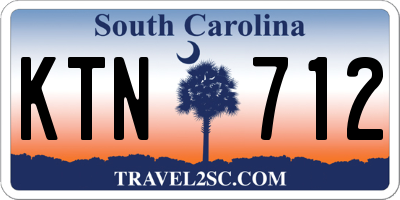 SC license plate KTN712