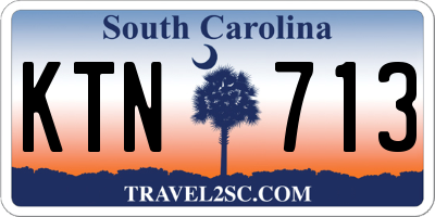 SC license plate KTN713