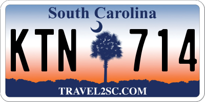 SC license plate KTN714