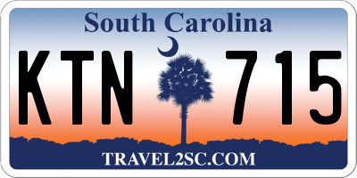 SC license plate KTN715