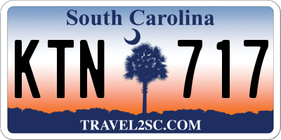SC license plate KTN717
