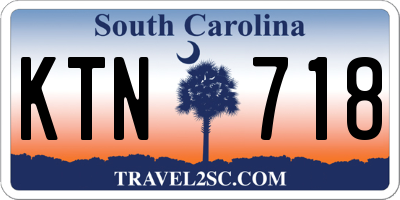 SC license plate KTN718