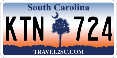 SC license plate KTN724