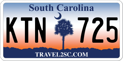 SC license plate KTN725