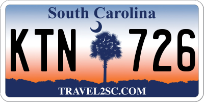 SC license plate KTN726