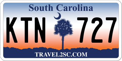 SC license plate KTN727