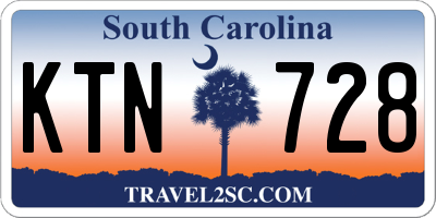 SC license plate KTN728