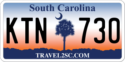SC license plate KTN730
