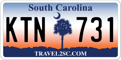 SC license plate KTN731