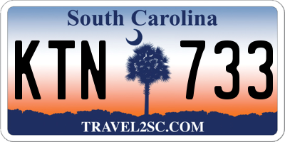 SC license plate KTN733