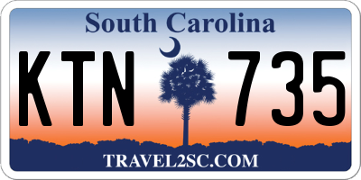 SC license plate KTN735