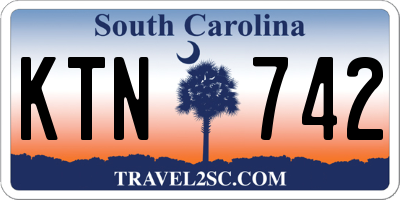 SC license plate KTN742