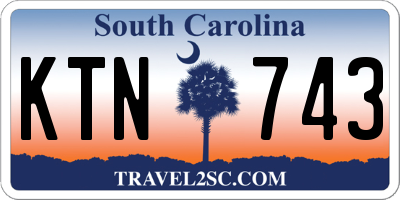 SC license plate KTN743