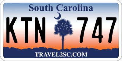 SC license plate KTN747