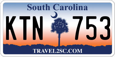 SC license plate KTN753