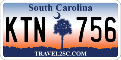 SC license plate KTN756