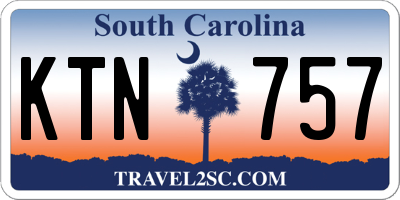 SC license plate KTN757