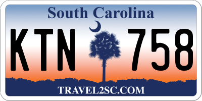 SC license plate KTN758