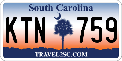SC license plate KTN759