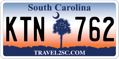 SC license plate KTN762