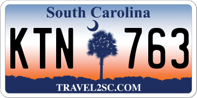 SC license plate KTN763