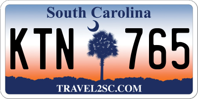 SC license plate KTN765