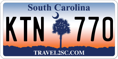SC license plate KTN770