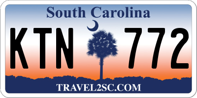 SC license plate KTN772