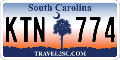 SC license plate KTN774