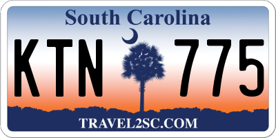 SC license plate KTN775
